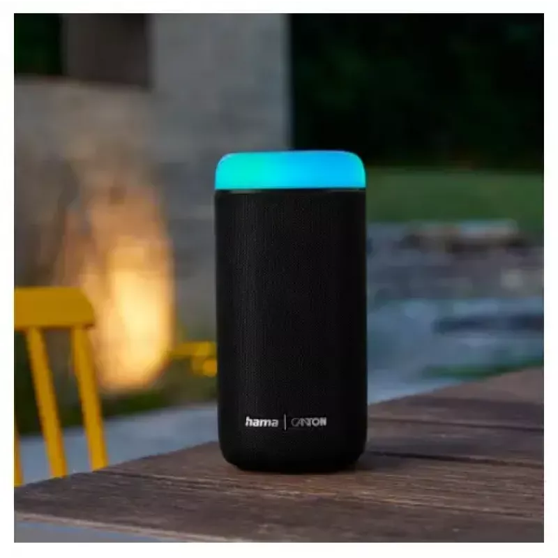 Bluetooth-kõlar CANTON Glow Pro HAMA-lt, must, 3,5 mm pesa, LED-valgusefektid