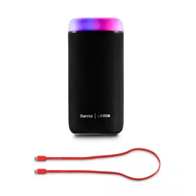 Bluetooth-kõlar CANTON Glow Pro HAMA-lt, must, 3,5 mm pesa, LED-valgusefektid