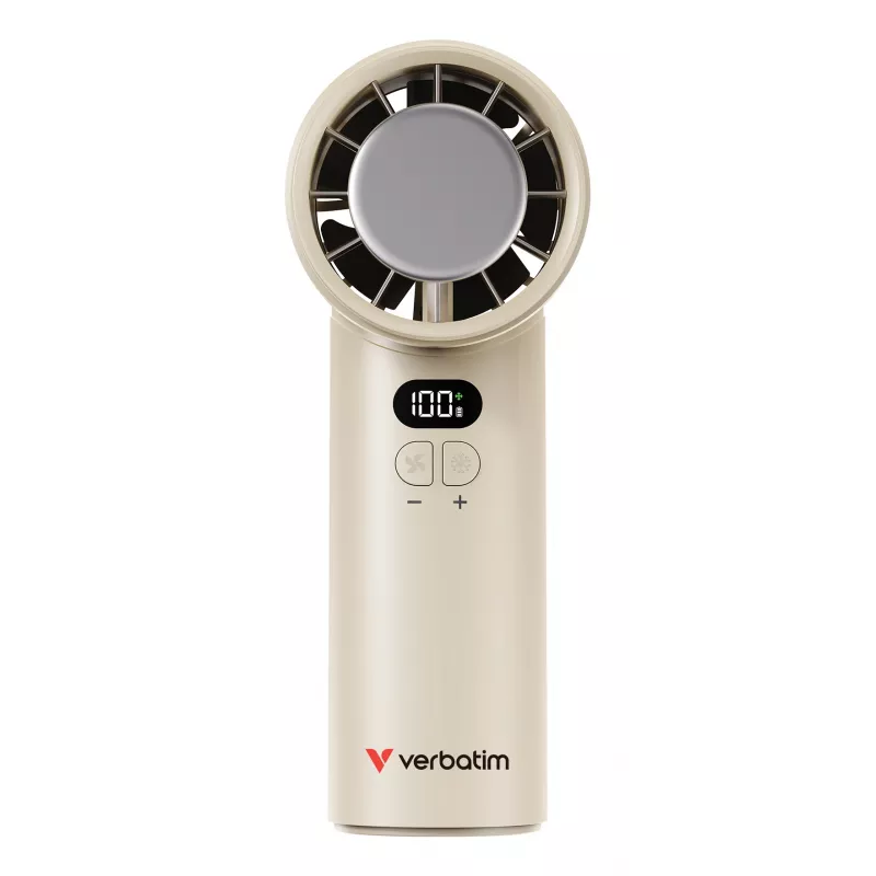 Verbatim Cool’n’Go IceTouch käeshoitav ventilaator valge/hõbedane