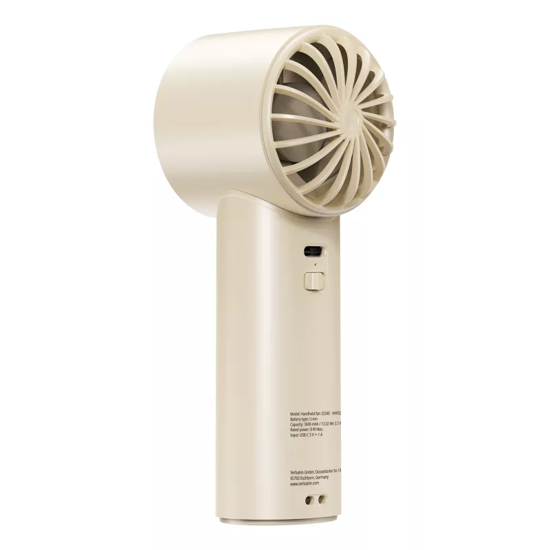 Verbatim Cool’n’Go IceTouch käeshoitav ventilaator valge/hõbedane