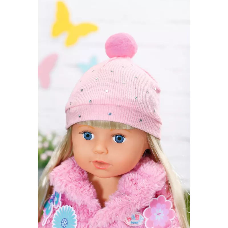 Nukuriiete komplekt BABY born Roosa Mantli Komplekt 43cm Kokkupandav