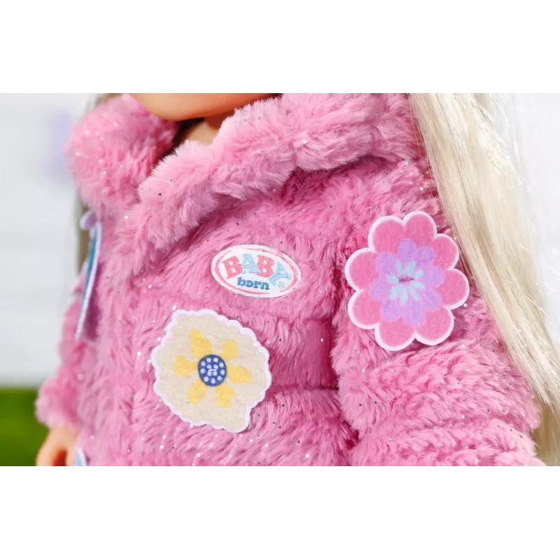 Nukuriiete komplekt BABY born Roosa Mantli Komplekt 43cm Kokkupandav