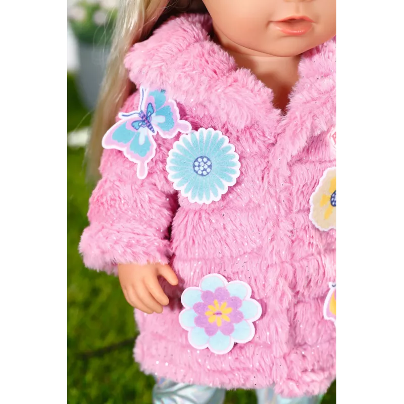 Nukuriiete komplekt BABY born Roosa Mantli Komplekt 43cm Kokkupandav