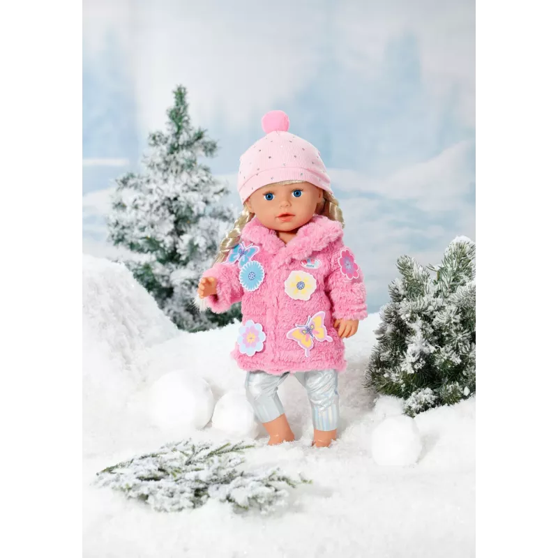 Nukuriiete komplekt BABY born Roosa Mantli Komplekt 43cm Kokkupandav
