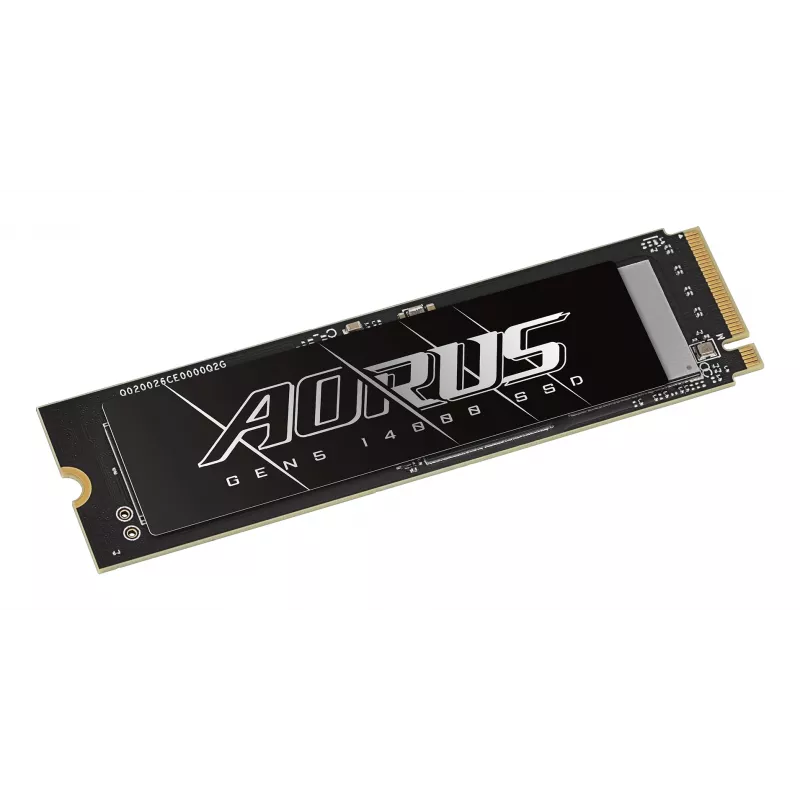 M.2 NVMe SSD GIGABYTE AORUS Gen5 14000 — 4 TB, PCIe 5.0, Read 14100 MB/s, Write 12600 MB/s