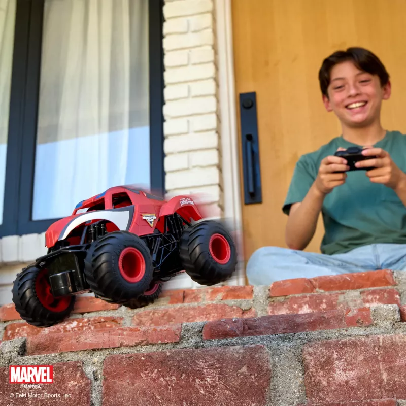 Monster Jam, Marvel The Amazing Spider-Man RC Monster Truck, mõõtkavas 1:24, mänguasjad poistele ja tüdrukutele alates 4. eluaastast