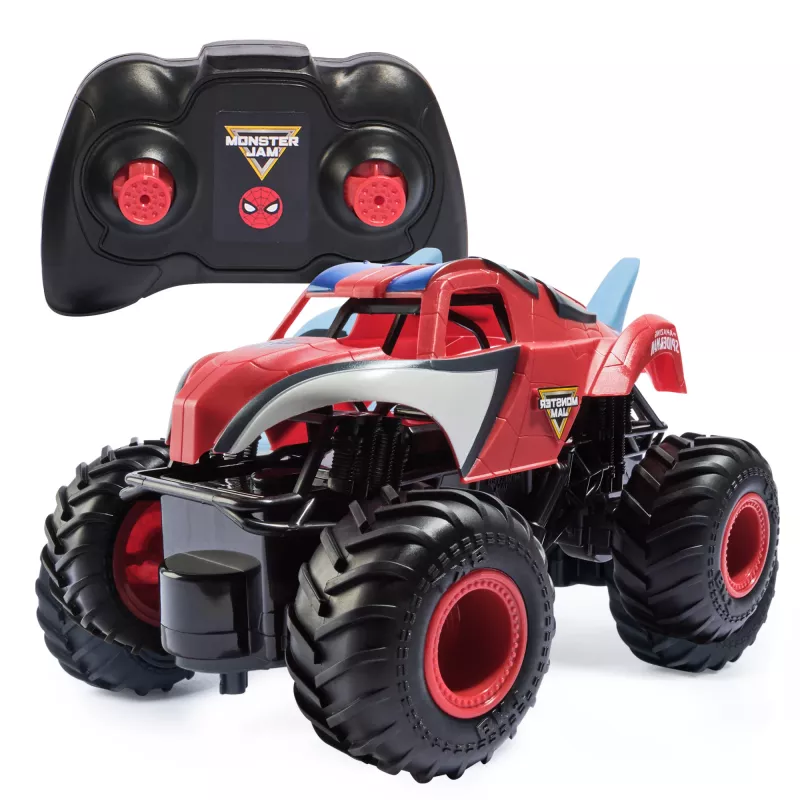 Monster Jam, Marvel The Amazing Spider-Man RC Monster Truck, mõõtkavas 1:24, mänguasjad poistele ja tüdrukutele alates 4. eluaastast