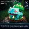 4D Build, Pokémon Bulbasauri 3D mudelikomplekt, Pokémoni figuur, Kanto esimese partneri kollektsioon, lauakaunistus, 195 tükki, alates 12. eluaastast