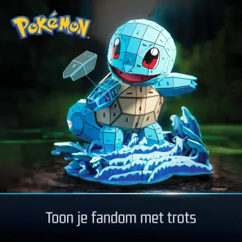 4D Build, Pokémon Squirtle 3D-mudeli komplekt, Pokémoni figuur, Kanto esimene partnerite kollektsioon, lauakaunistus, 180 tk, vanusele 12+