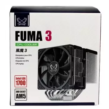 Õhkjahuti Scythe Fuma 3 12 cm must 39,44 cfm 114,89 m³/h