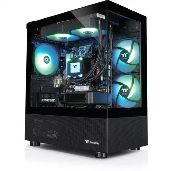 Lauaarvuti mänguriarvuti THERMALTAKE FTW A-Line LCS 5060 must/läbipaistev operatsioonisüsteemiga Windows 11 Pro