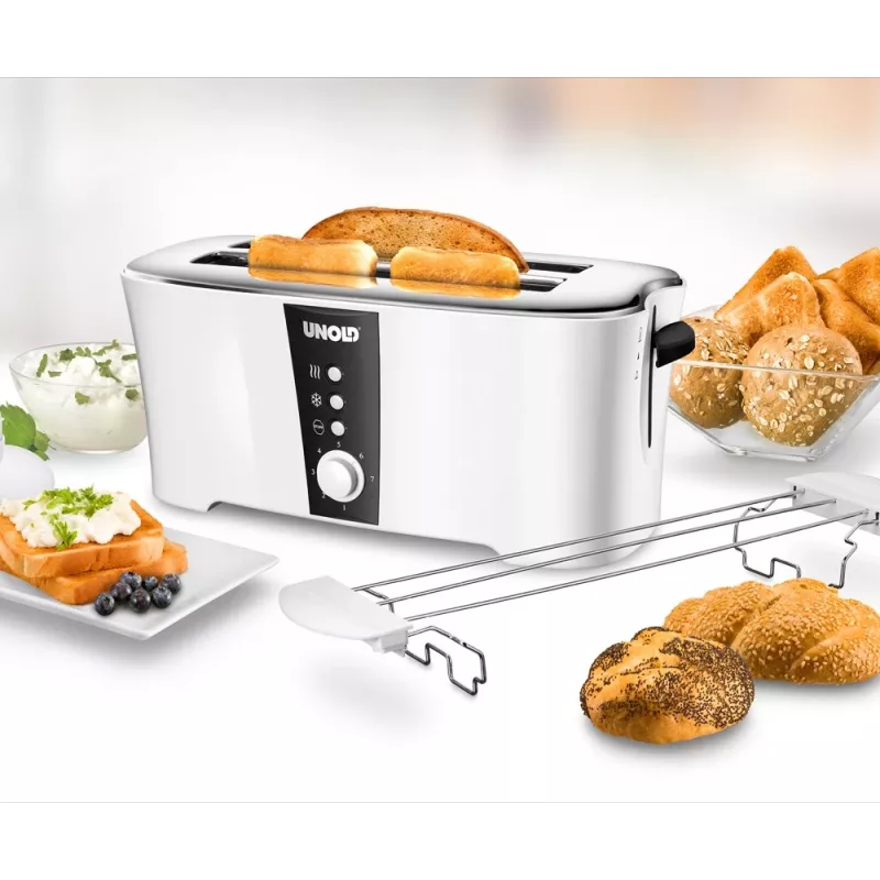 Röster Unold Design Dual 4 viilu(le) 1350 W Must Valge