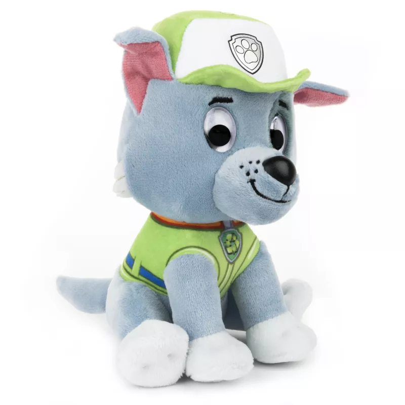 PAW Patrol GUND Ametlik Rocky allkirja taaskasutusvormis plüüsist mänguasi, täidisega loom alates 1. eluaastast, 6 tolli