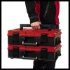 Väikeosade kast Einhell E-Case S-F polüpropüleenist must punane 42x28x9.5 cm