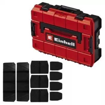 Väikeosade kast Einhell E-Case S-F polüpropüleenist must punane 42x28x9.5 cm