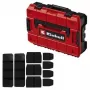 Väikeosade kast Einhell E-Case S-F polüpropüleenist must punane 42x28x9.5 cm