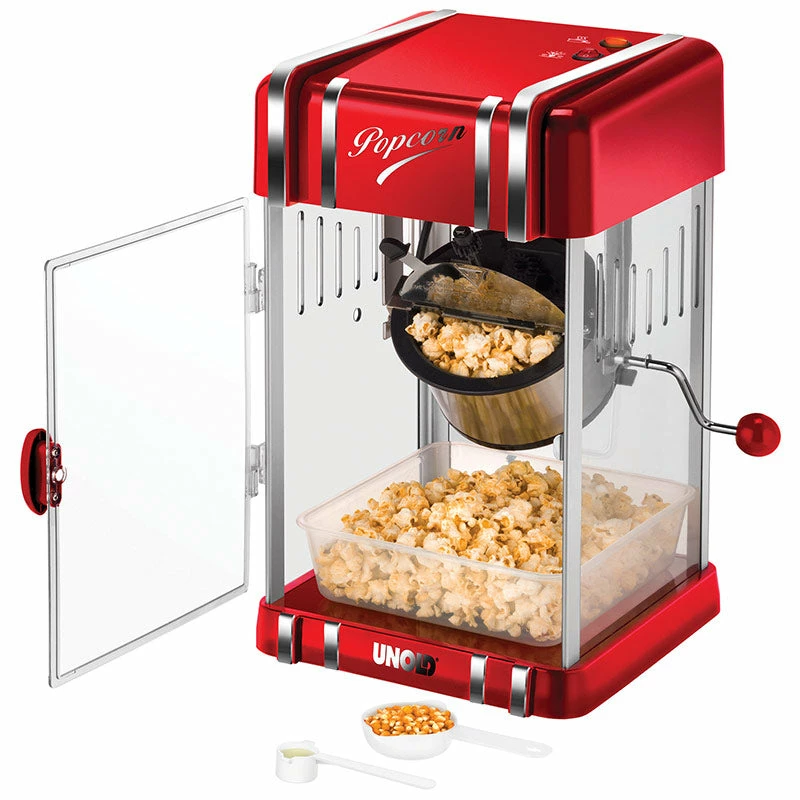 Unold 48535 popcorni masin Punane, Hõbedane 300 W