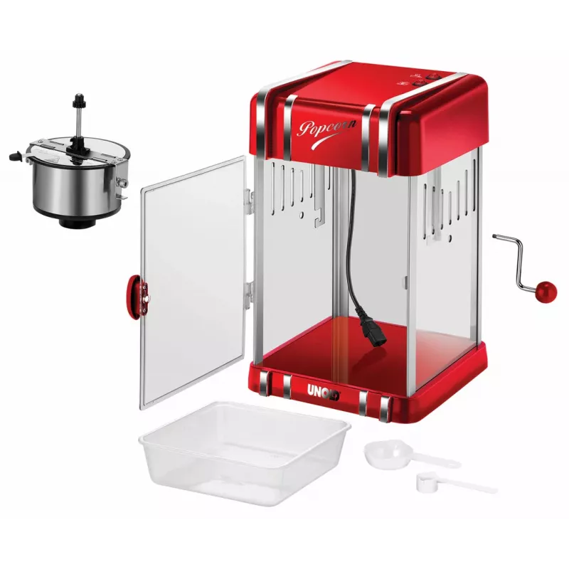 Unold 48535 popcorni masin Punane, Hõbedane 300 W