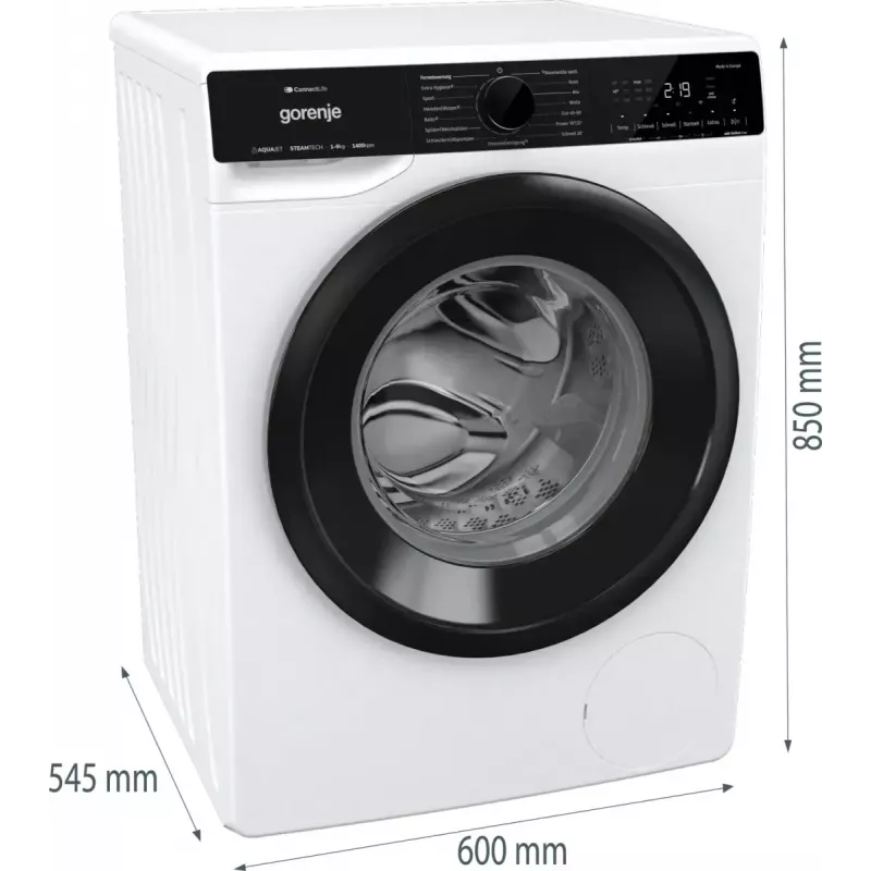 Pesumasin Gorenje G600 WPNA94A1TS eestlaetav 9 kg 1300 RPM valge A