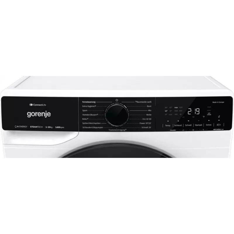 Gorenje WPNA14A3TS pesumasin Eestlaadimine 10 kg 1400 p/min Valge