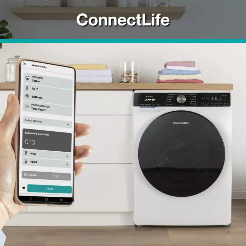 Gorenje WPNA14A3TS pesumasin Eestlaadimine 10 kg 1400 p/min Valge
