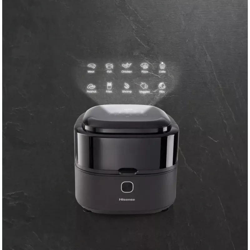 Hisense HAF1350DR Single 6,7 L Eraldiseisev 1350 W Kuumaõhufritüür Must