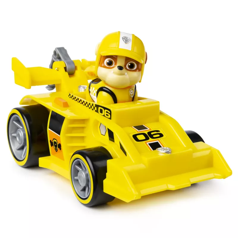 PAW Patrol , Ready, Race, Rescue Rubble’i Race & Go Deluxe sõiduk helidega, lastele alates 3. eluaastast