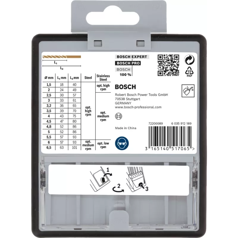 Puuriotsakute komplekt Bosch HSS Twist Drill Bits Cobalt 2607019926