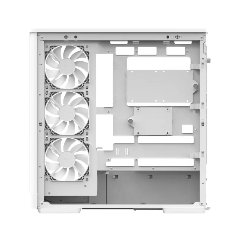 PC-korpus AEROCOOL Geh Midi P500A Valge — keskmise torniga ATX-korpus, valge viimistlus