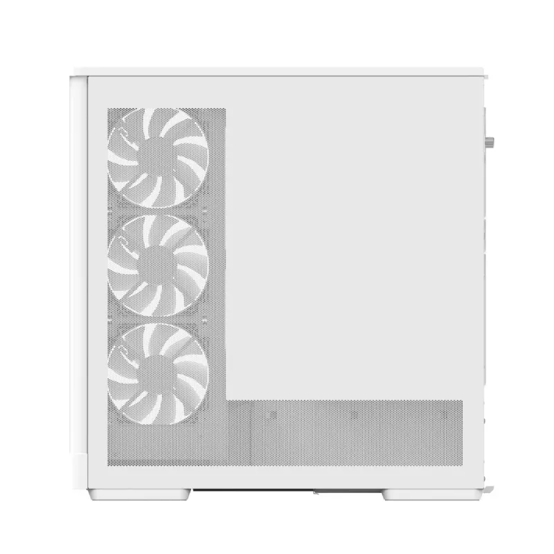 PC-korpus AEROCOOL Geh Midi P500A Valge — keskmise torniga ATX-korpus, valge viimistlus