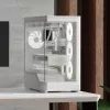 PC-korpus AEROCOOL Geh Midi P500A Valge — keskmise torniga ATX-korpus, valge viimistlus