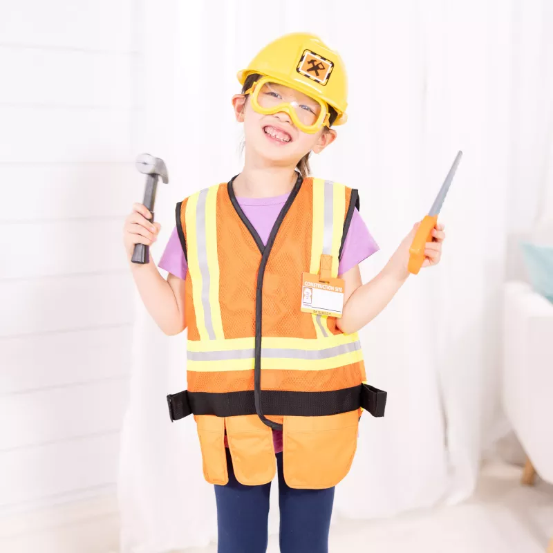 Melissa & Doug ehitaja rollimängukostüüm (6 tk)