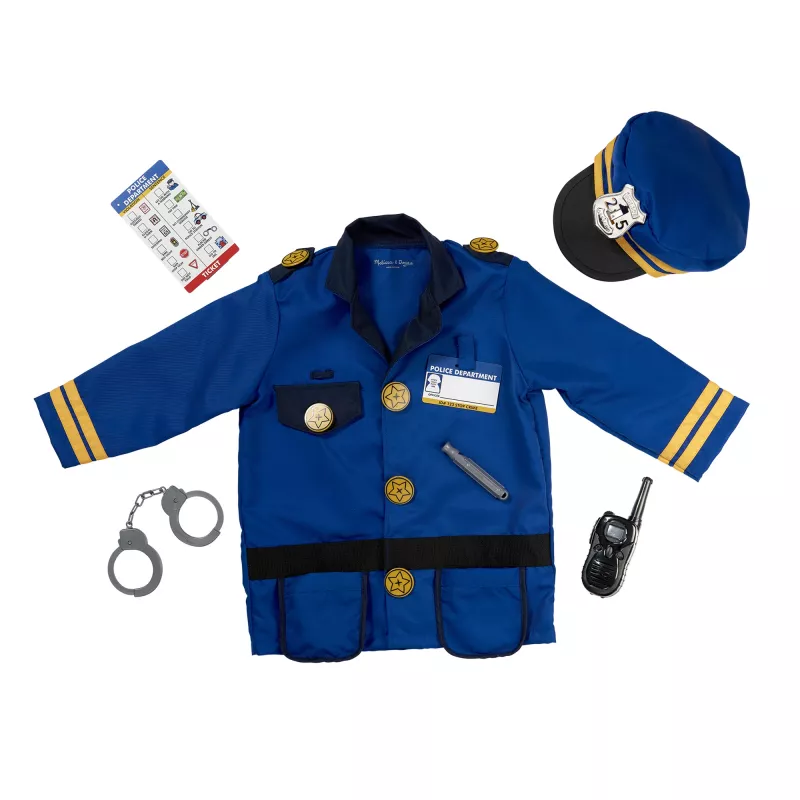 Melissa & Doug MPP RLP PoliceOfficerCstmRlplySet GML Fancy kostüüm Laps Unisex Vorm