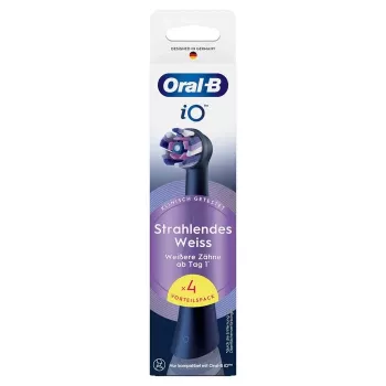 Oral-B iO Radiant Valge vahetusotsikud, 4 tk pakendis, must