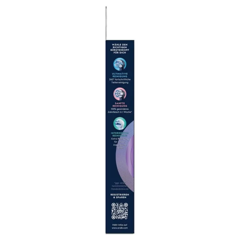 Oral-B iO Radiant Valge vahetusotsikud, 4 tk pakendis, must