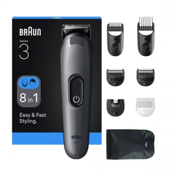 Braun AIO3540 juukselõikur / klipper must, hall 14 nikkel-metallhüdriid (NiMH)