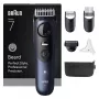 Braun BeardTrimmer 7 BT7520 Aku 40 2 cm Märg ja kuiv Must, Sinine