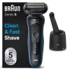 Braun Series 5 52-B7000cc fooliumhabemenuga trimmerega must aku liitium-ioon
