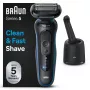 Braun Series 5 52-B7000cc fooliumhabemenuga trimmerega must aku liitium-ioon