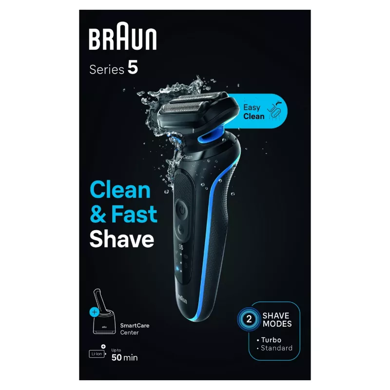 Braun Series 5 52-B7000cc fooliumhabemenuga trimmerega must aku liitium-ioon