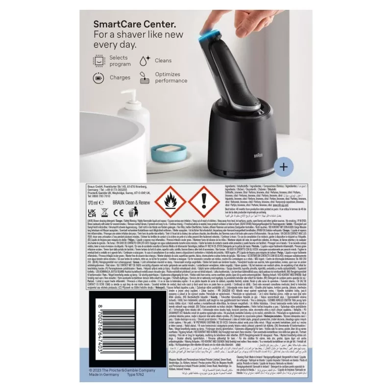 Fooliumhabemenuga Braun Series 6 62-S7650cc Hõbedane Liitium-ioonaku