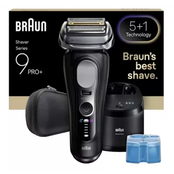 Fooliumhabemeajaja Braun Series 9 Pro+ 9660CC must hõbedane roostevaba teras