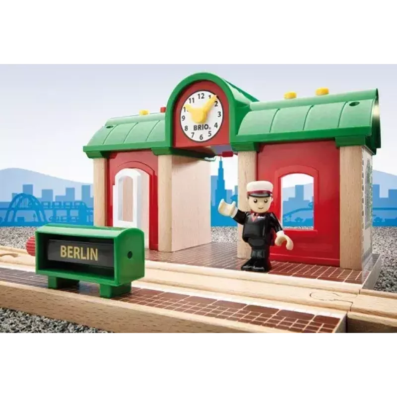 Model Railway Record & Play Station by Ravensburger – BRIO, 3 osa, AA patarei, must/roheline/punane