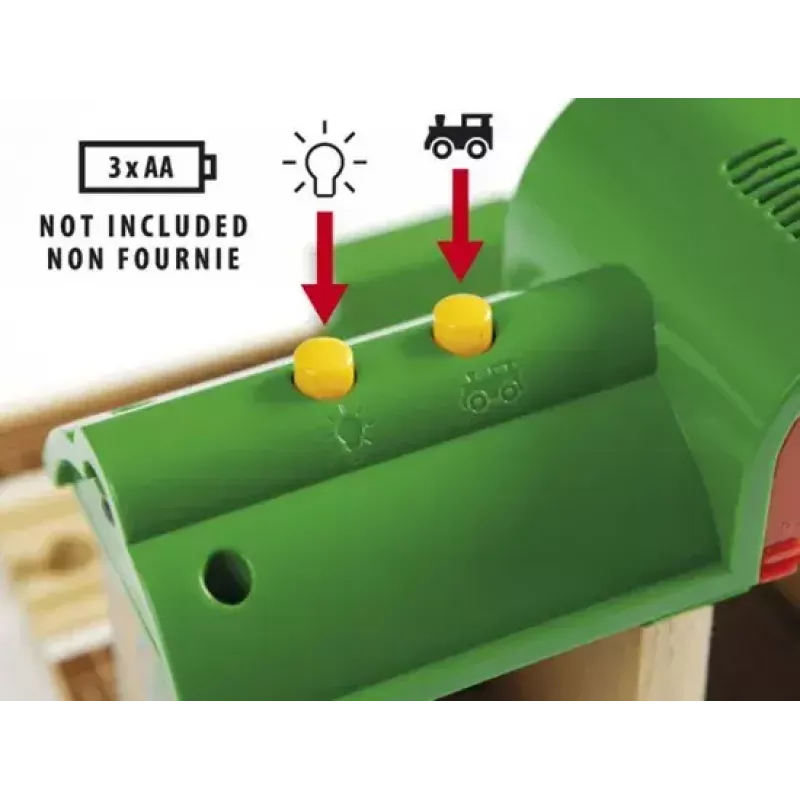 Model Railway Record & Play Station by Ravensburger – BRIO, 3 osa, AA patarei, must/roheline/punane
