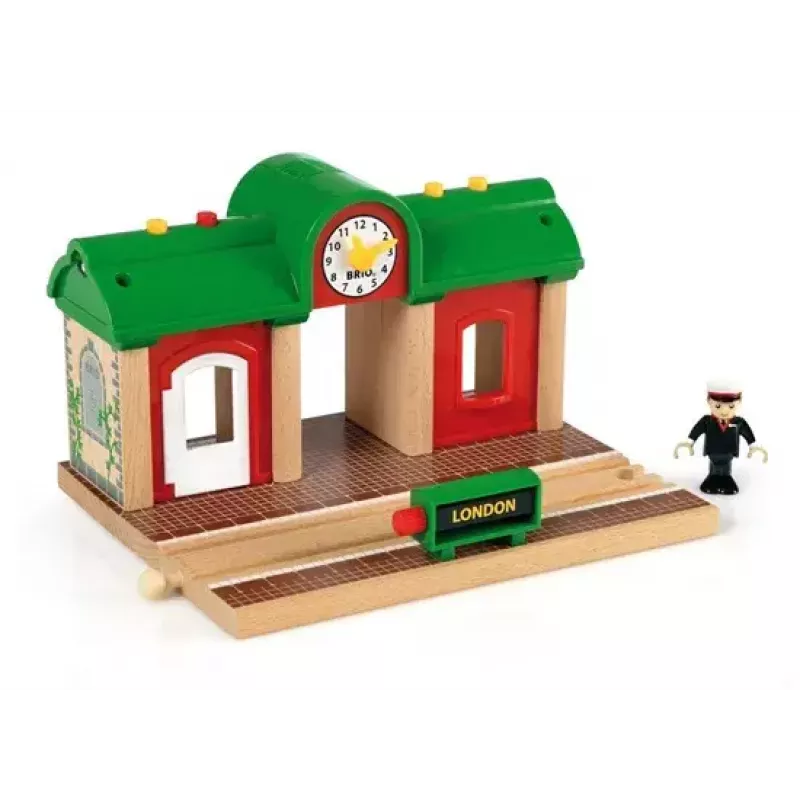 Model Railway Record & Play Station by Ravensburger – BRIO, 3 osa, AA patarei, must/roheline/punane