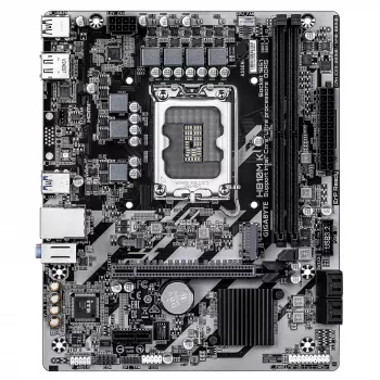 GIGABYTE H810M K Micro ATX emaplaat Intel Core Ultra (Series 2) jaoks — LGA 1851, DDR5 kuni 6400MHz, 1x PCIe 4.0 M.2, 1GbE