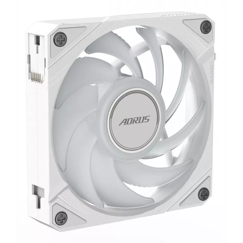 GIGABYTE AORUS EZ CHAIN FAN 120 ICE kõik-ühes vedelikjahutus 12 cm Valge