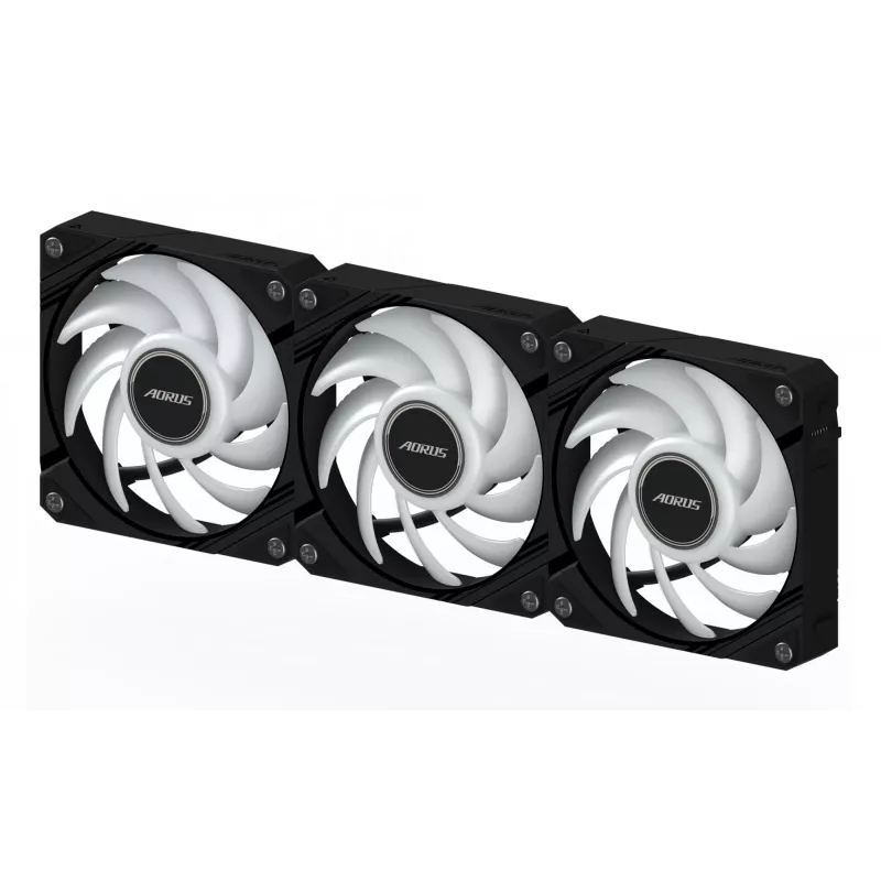GIGABYTE AORUS EZ CHAIN FAN 120 (3-Pack) Emaplaat 12 cm Must 3 tk