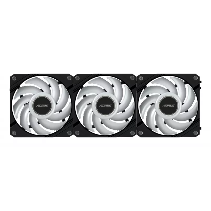 GIGABYTE AORUS EZ CHAIN FAN 120 (3-Pack) Emaplaat 12 cm Must 3 tk