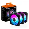 GIGABYTE AORUS EZ CHAIN FAN 120 (3-Pack) Emaplaat 12 cm Must 3 tk